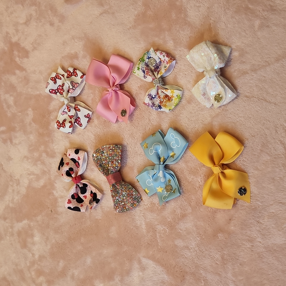 Lot of 8 mini Jojo siwa bows